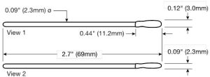  38040 polyester swabs