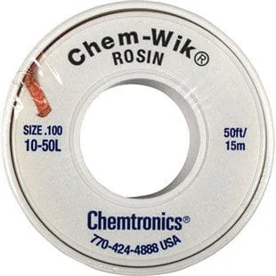 Chemtronics 10-50L Rosin Desoldering Braid