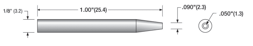 20-0113 Desoldering Tip, 25.4mm L