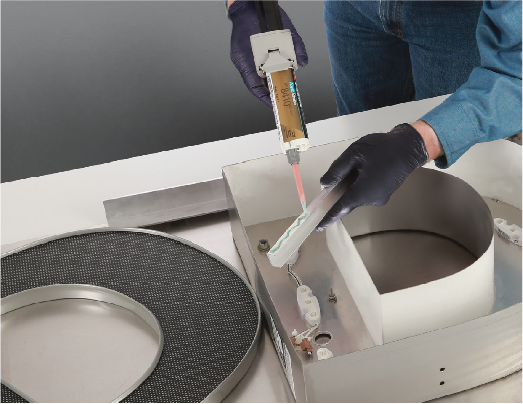 Apply Acrylic Structural Adhesive