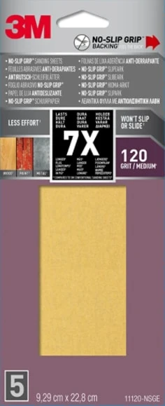 3M™ NO-SLIP GRIP™ Sanding sheets 11120-NSGE