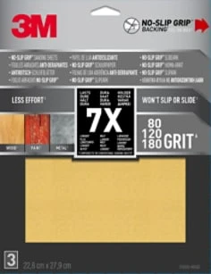 3M™ NO-SLIP GRIP™ Sanding Sheets Assorted grits 20000-NSGE