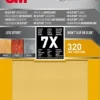 3M™ NO-SLIP GRIP™ Sanding Sheets 20320-NSGE