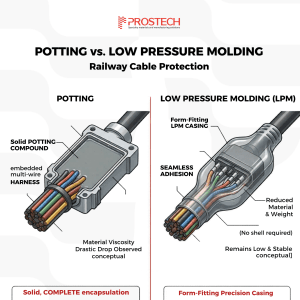 Low Pressure Molding vs. Potting for PCB Protection in Railway