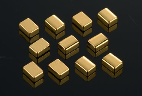 Gold-plated conductive copper blocks