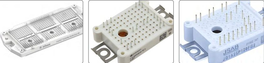 IGBT power modules using PIN pins